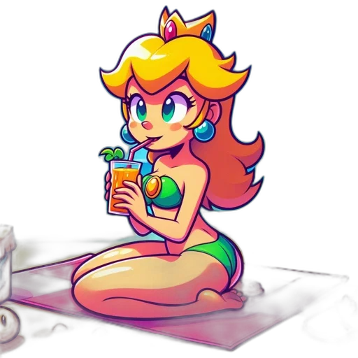 crown, dress, staff, robot, concept art, pixel art, cartoon, watercolor transparent PNG cut-out