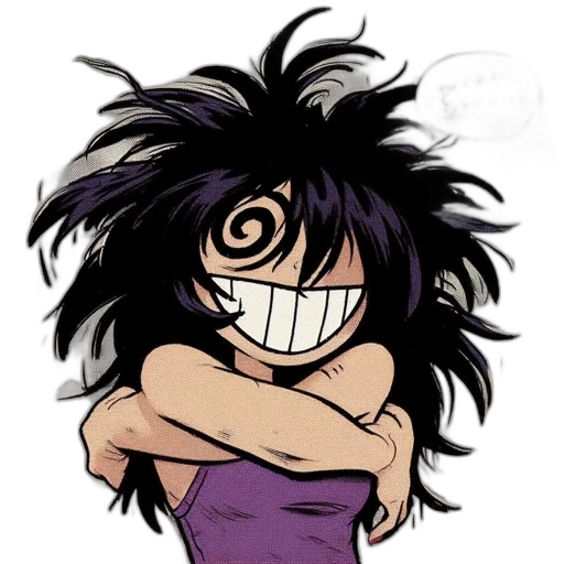 mask, face, hair, creature, cartoon, comic book art, concept art, anime transparent PNG cut-out
