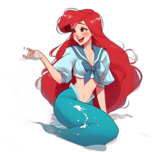 dress, staff, concept art, cartoon, fantasy art, pixel art, underwater, red transparent PNG cut-out