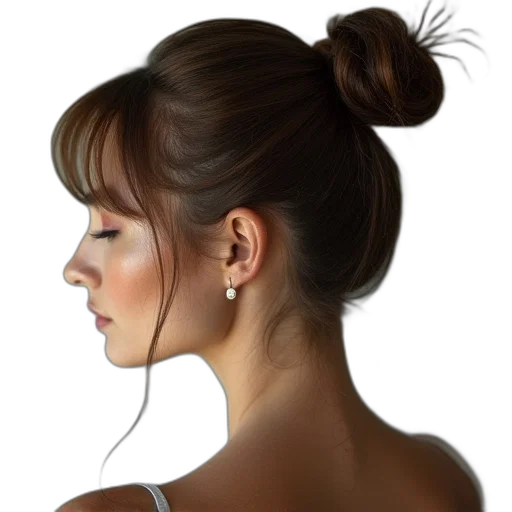jewelry, face, hair, mask transparent PNG cut-out