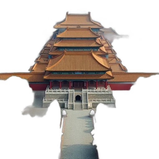building, staff, dragon, hat transparent PNG cut-out