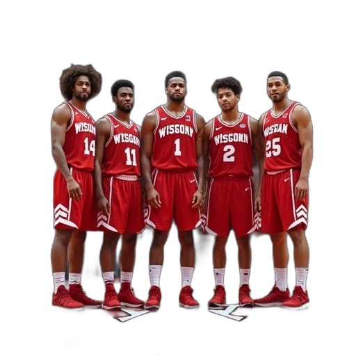 wisconsin, basketball, team, big, trouble transparent PNG cut-out