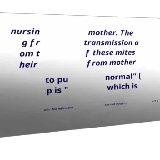 text, excerpt, discussing, transmission, mites, mother, pup, normal transparent PNG cut-out