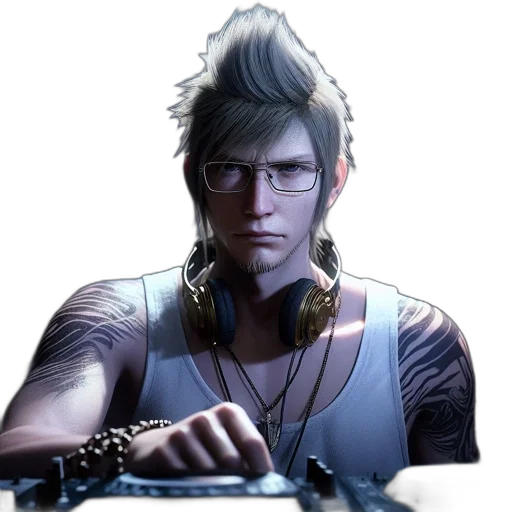 staff, face, weapon, hair, cyberpunk, concept art, cartoon, photorealistic transparent PNG cut-out