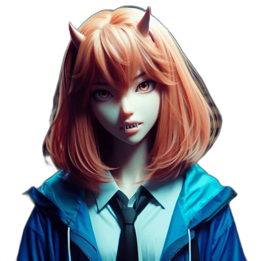 staff, face, jacket, mask, concept art, fantasy art, anime, 3d render transparent PNG cut-out