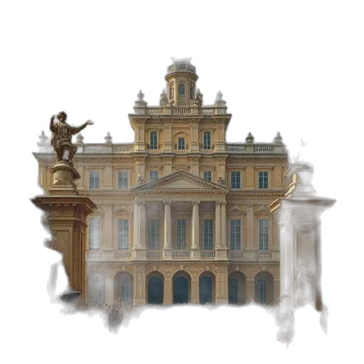 building, crown, furniture, staff, concept art, photorealistic, watercolor, 3d render transparent PNG cut-out