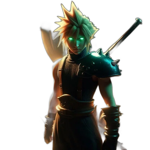 staff, mask, sword, weapon, concept art, fantasy art, 3d render, pixel art transparent PNG cut-out