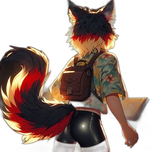 jacket, staff, weapon, animal, watercolor, concept art, pixel art, fantasy art transparent PNG cut-out