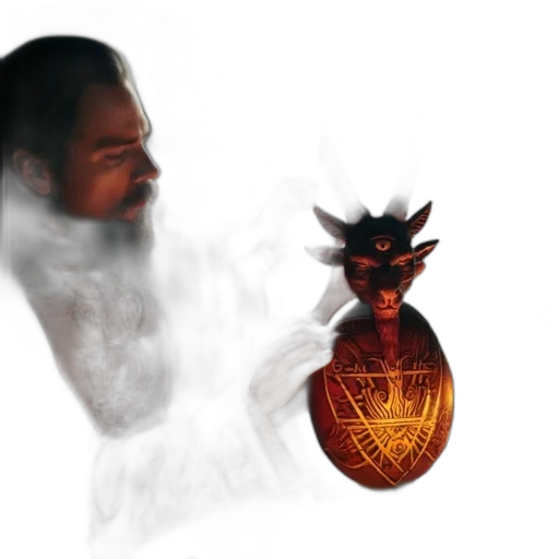 mask, dragon, concept art, fantasy art, photorealistic, 3d render, fire, fog transparent PNG cut-out