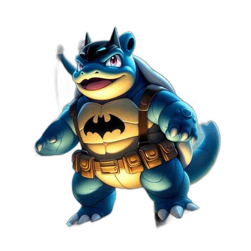 animal, dragon, concept art, comic book art, 3d render, cartoon, blastoise, blue transparent PNG cut-out