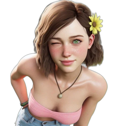 face, jewelry, dress, robot, photorealistic, concept art, fantasy art, 3d render transparent PNG cut-out
