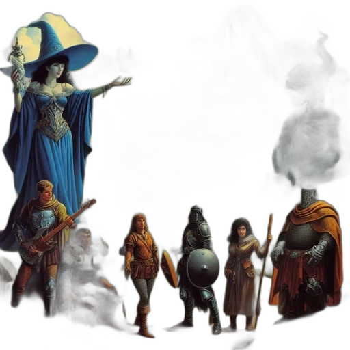 staff, concept art, fantasy art, comic book art, pixel art, fog, fire, night transparent PNG cut-out