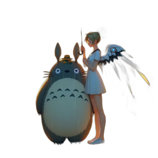 creature, animal, staff, weapon, concept art, fantasy art, pixel art, anime transparent PNG cut-out