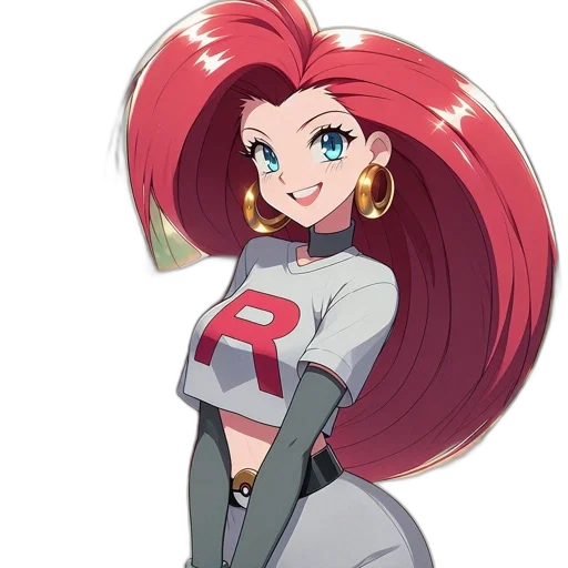 robot, dress, staff, hair, anime, cartoon, concept art, comic book art transparent PNG cut-out