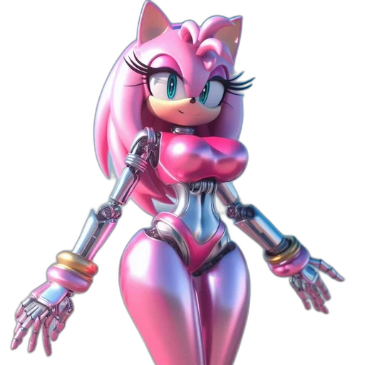robot, animal, weapon, creature, 3d render, concept art, vaporwave, pixel art transparent PNG cut-out