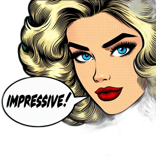 comic book art, cartoon, photorealistic, concept art, woman, blonde, hair, blue transparent PNG cut-out