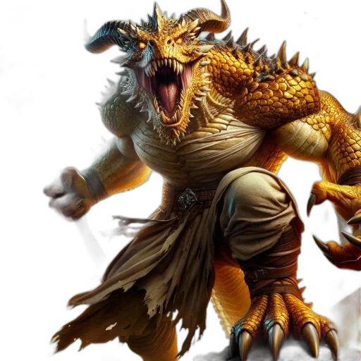 dragon, creature, fantasy art, concept art, golden, fiery, scene, shows transparent PNG cut-out
