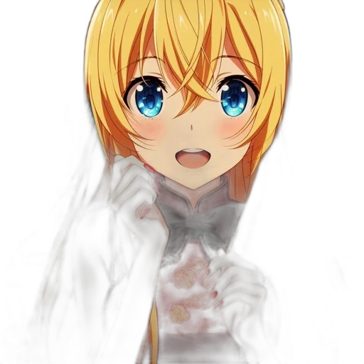 face, dress, weapon, staff, anime, pixel art, cartoon, watercolor transparent PNG cut-out