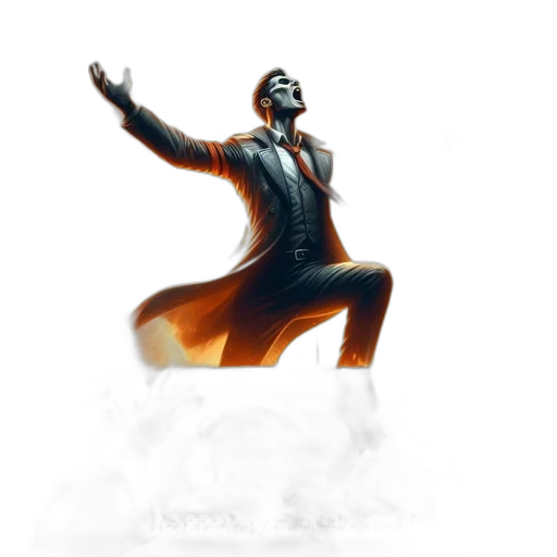 concept art, 3d render, pixel art, photorealistic, times, crisis, central, figure transparent PNG cut-out