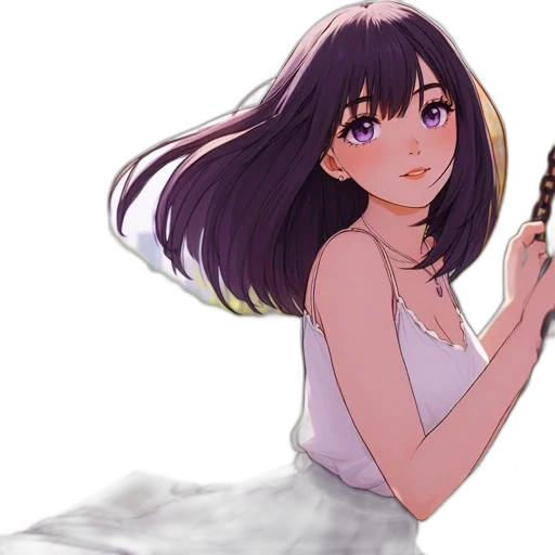 dress, weapon, bottle, flower, anime, cartoon, concept art, watercolor transparent PNG cut-out