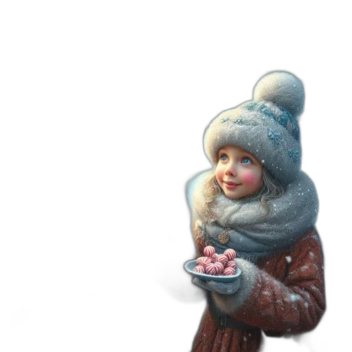 hat, food, jacket, face, oil painting, photorealistic, 3d render, concept art transparent PNG cut-out