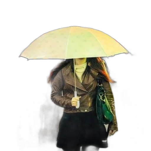 umbrella, jacket, hat, staff, photorealistic, watercolor, oil painting, concept art transparent PNG cut-out