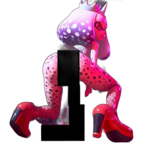 robot, creature, animal, dress, concept art, 3d render, vaporwave, pixel art transparent PNG cut-out