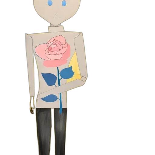robot, dress, jacket, mask, cartoon, 3d render, concept art, pixel art transparent PNG cut-out