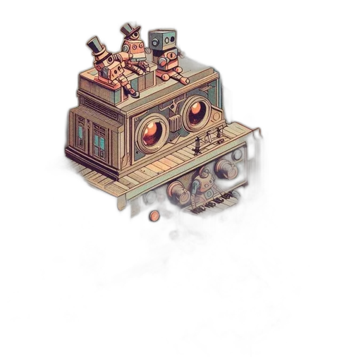 robot, car, weapon, furniture, concept art, pixel art, 3d render, fantasy art transparent PNG cut-out