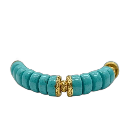 jewelry, crown, blue, turquoise, bamboo, bracelet, gold, accents transparent PNG cut-out