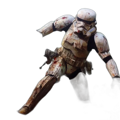 robot, weapon, concept art, 3d render, photorealistic, watercolor, dense, jungle transparent PNG cut-out