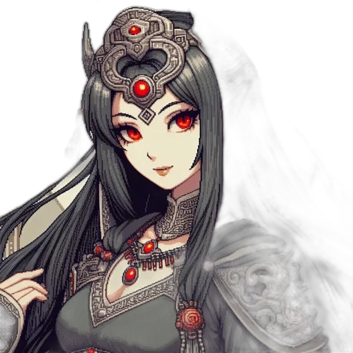 staff, mask, crown, fantasy art, concept art, pixel art, anime, dark transparent PNG cut-out