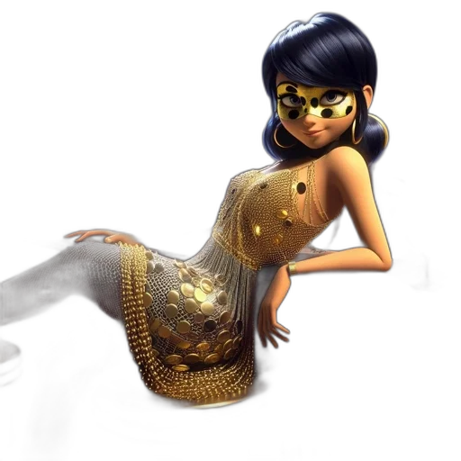 dress, jewelry, 3d render, concept art, cartoon, fantasy art, golden, animated transparent PNG cut-out