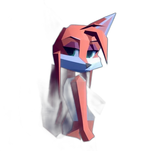 mask, face, robot, creature, 3d render, concept art, pixel art, vaporwave transparent PNG cut-out