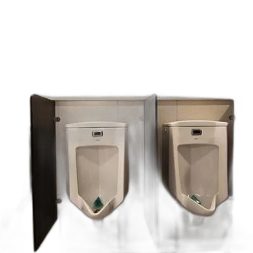 jewelry, robot, 3d render, three, urinals, public, restroom, signs transparent PNG cut-out