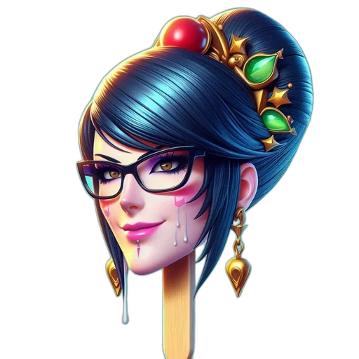 staff, crown, jewelry, face, fantasy art, concept art, cartoon, anime transparent PNG cut-out
