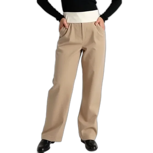 jacket, staff, earth tones, person, standing, their, hands, hips transparent PNG cut-out