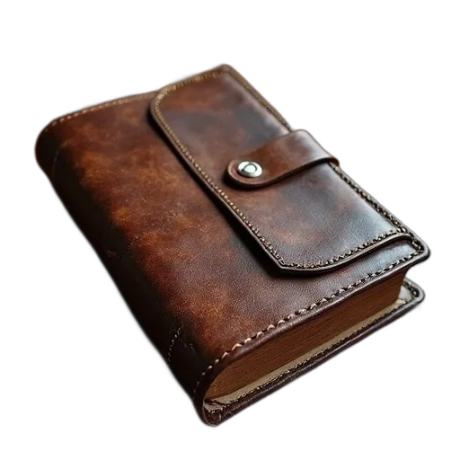 old, leather, book, cover transparent PNG cut-out