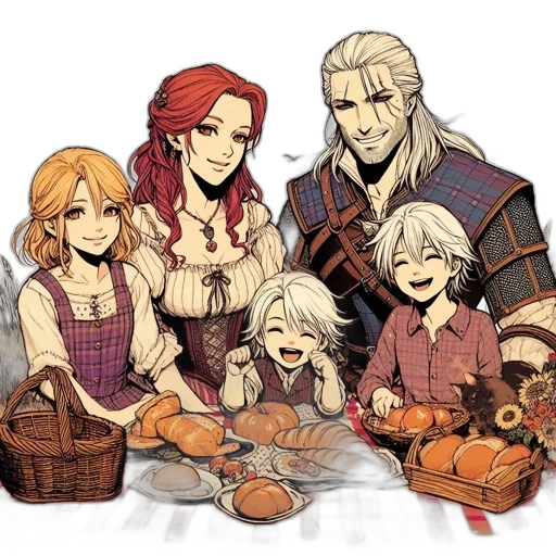 food, concept art, fantasy art, pixel art, watercolor, fire, golden, red transparent PNG cut-out