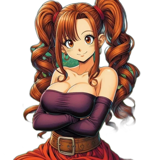 dress, staff, hair, jewelry, anime, cartoon, fantasy art, concept art transparent PNG cut-out