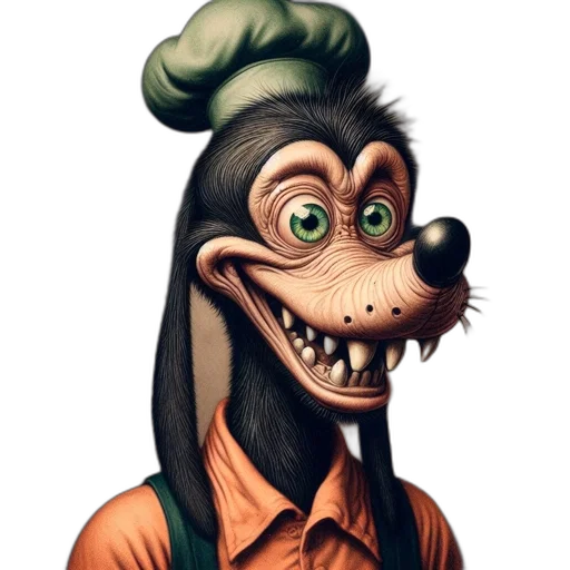 animal, staff, face, creature, cartoon, concept art, photorealistic, 3d render transparent PNG cut-out