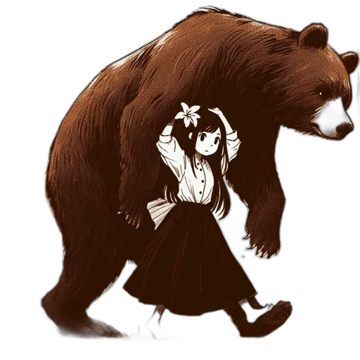 animal, creature, concept art, comic book art, fantasy art, anime, young, girl transparent PNG cut-out