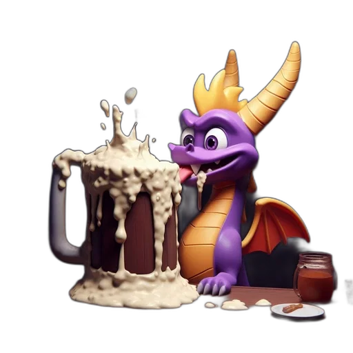 dragon, food, creature, animal, pixel art, fantasy art, concept art, 3d render transparent PNG cut-out