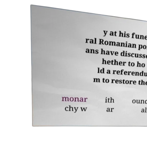 poster, text, discussing, possibility, holding, referendum, restore, monarchy transparent PNG cut-out