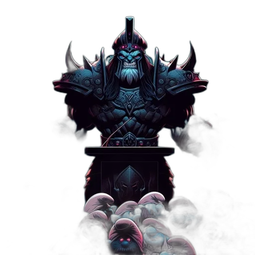 staff, mask, dragon, creature, concept art, fantasy art, pixel art, comic book art transparent PNG cut-out