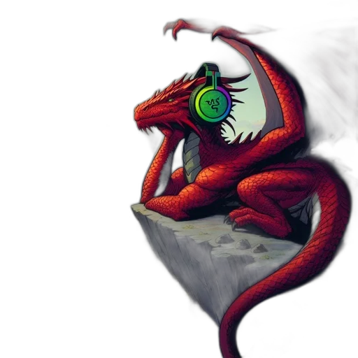 dragon, creature, mask, animal, concept art, fantasy art, pixel art, 3d render transparent PNG cut-out