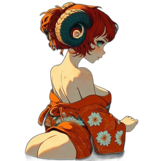 dress, flower, staff, hat, concept art, fantasy art, pixel art, anime transparent PNG cut-out