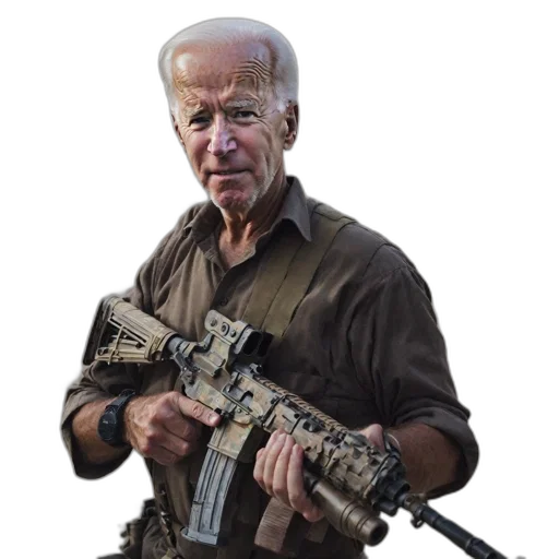 weapon, staff, animal, creature, concept art, older, man, military-style transparent PNG cut-out