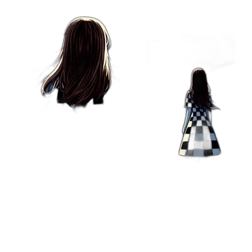 hair, dress, jacket, crown, 3d render, pixel art, concept art, photorealistic transparent PNG cut-out