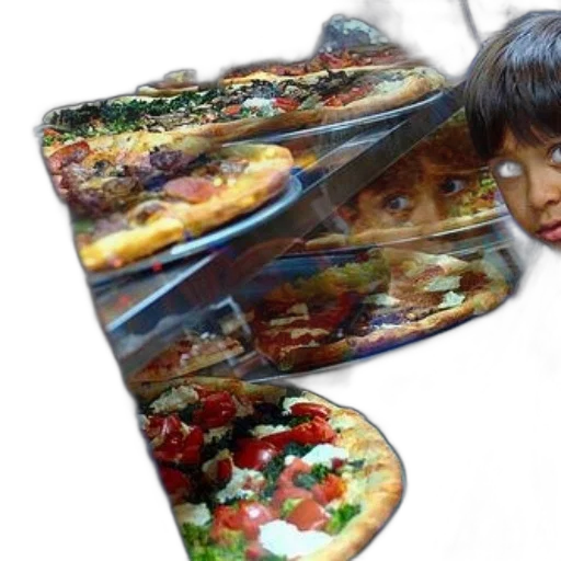 food, face, photorealistic, 3d render, oil painting, young, child, gazes transparent PNG cut-out
